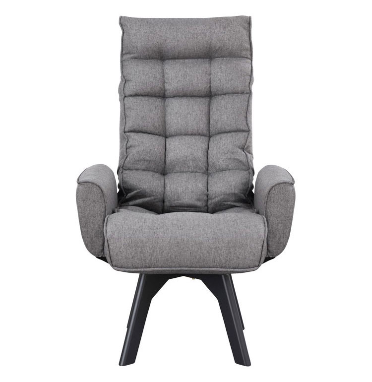 アイリスオーヤマ 回転ファブリックチェア ハイバック FACN-KHB アッシュ 肘付き 回転チェア リクライニングチェア 椅子 イス チェア デスクチェア IRIS OHYAMA(代引不可)【送料無料】 [2]