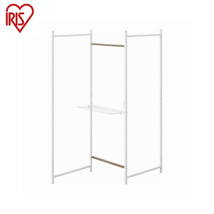 アイリスオーヤマ 折りたたみ物干し3連タイプ OTM-150R ホワイト スタイリッシュ デザイン物干し 物干しスタンド ハンガーラック IRIS OHYAMA...