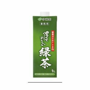 伊藤園 濃くておいしい 緑茶 業務用 1000ml 紙パック 6本セット（代引き不可） 【送料無料】