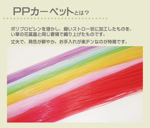 洗える PPカーペット 『くも』 約174×174cm (代引不可)【送料無料】 [3]