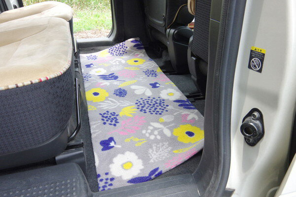 フロアマット カーマット フロントマット リアマット 北欧 ミルカ フリーカット グレー 約45×125cm(代..