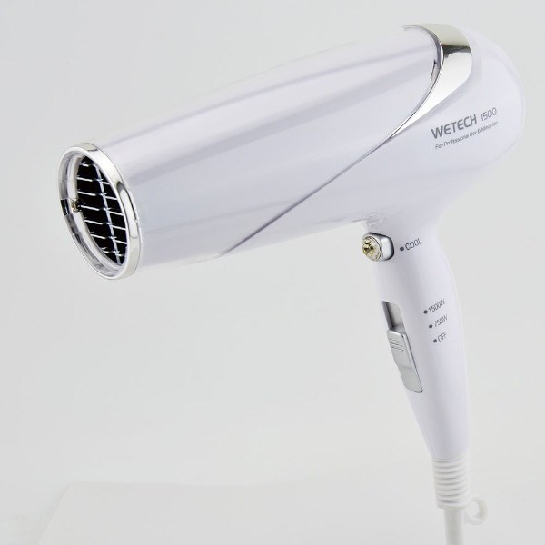 WETECH 1500 ドライヤー 高濃度マイナスイオン 髪 サラツヤ しっとり仕上げ 業務用 1500W 大風量 髪にやさしい(代引不可)【送料無料】