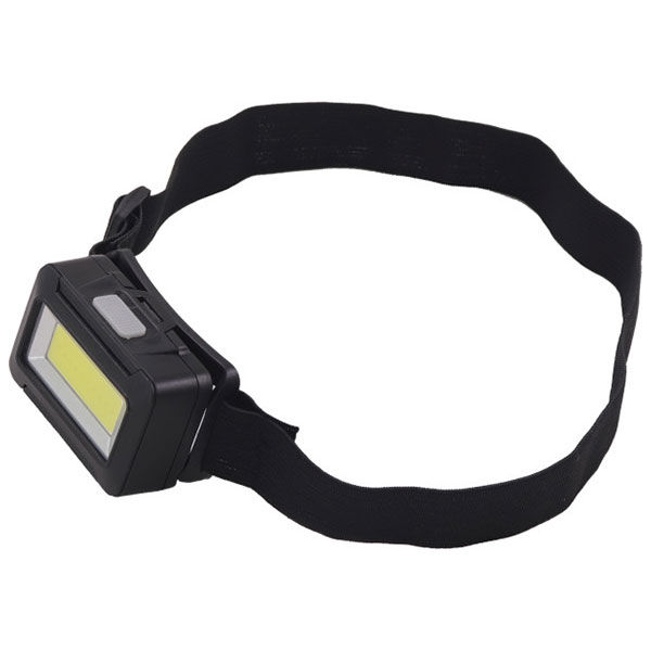 COB 電池式ヘッドライト ヘッドライト 電池式 明るさ 調節可能 3段階調整 屋外 防災 電池 ゴムベルト ..