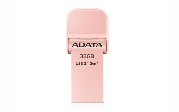 A-DATA ＜i-Memory AI920＞Lightning&USB3.1 Gen1 USBメモリ 32GB ローズゴールド AAI920-32G-CRG(代引き不可)