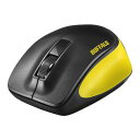 BUFFALO 無線 BlueLED 3ボタン プレミアムフィットマウス イエロー BSMBW300MYE(代引き不可)