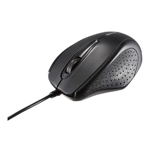 楽天リコメン堂生活館BUFFALO 有線IR LEDマウス 3ボタンタイプ 簡易パッケージモデル ブラック BSMRU21BKZ（代引き不可）