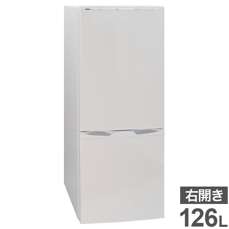 251 L - 365 L - 冷蔵冷凍庫 126L 2段 直冷式 省エネ 製氷トレー 右開き コンパクト 一人暮らし 冷蔵庫 冷凍庫(代引不可)【送料無料】