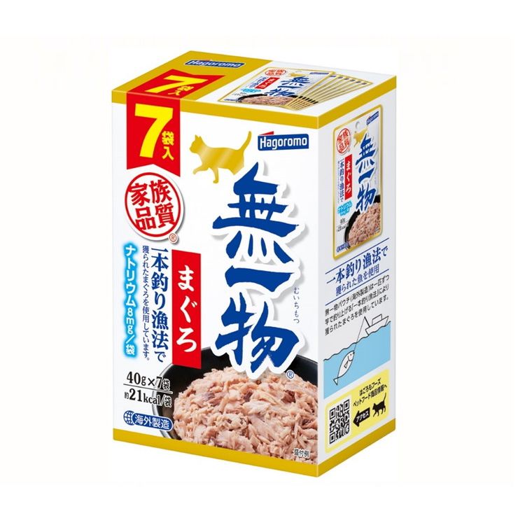 はごろもフーズ 無一物パウチ まぐろ一本釣り漁法 7個パック 40g×7