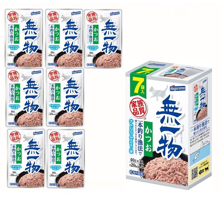 はごろもフーズ 無一物パウチ かつお一本釣り漁法 7個パック 40g×7 2