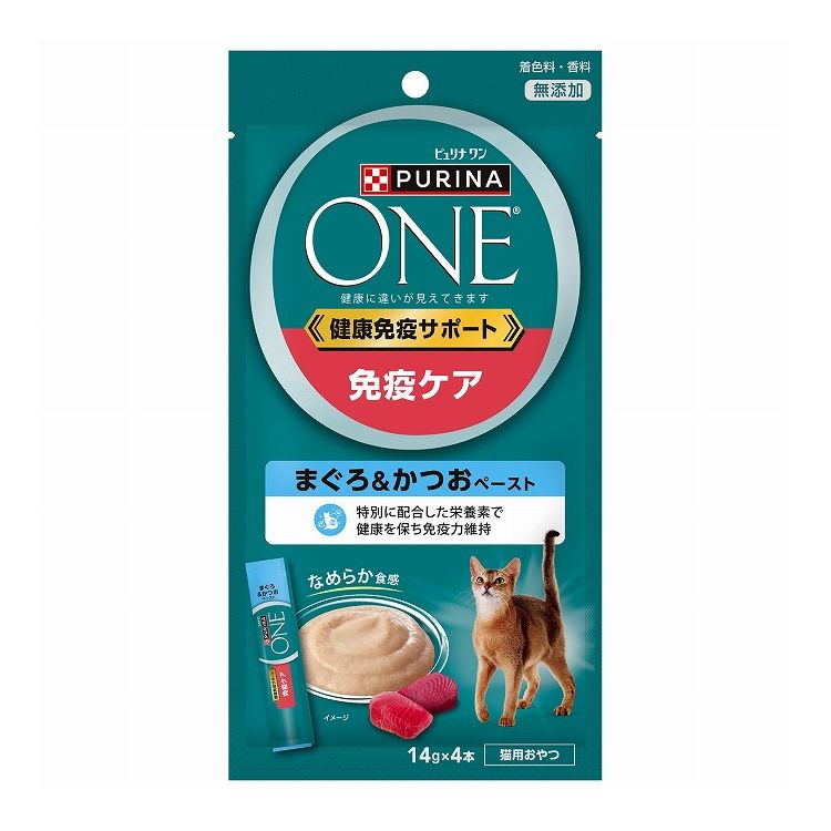 ネスレ日本 ピュリナワン キャット おやつ免疫鮪&鰹ペースト 56g