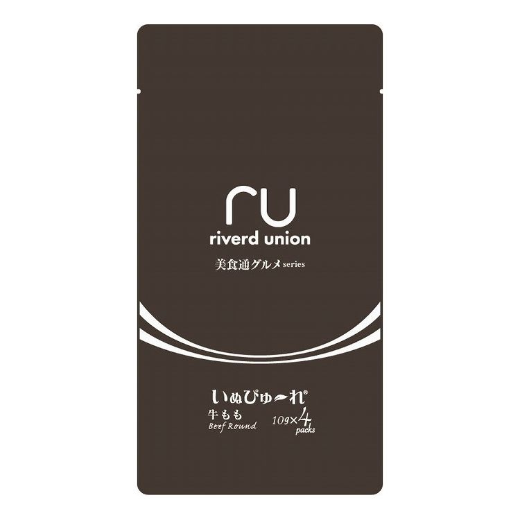 リバード いぬぴゅーれ 美食通グルメseries 牛もも 10g×4本