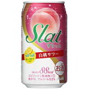アサヒ Slat(すらっと) 白桃サワー 350ml×24本(代引き不可)【送料無料】