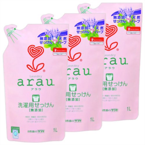 arau.(アラウ) 洗濯用せっけん 詰替用 1L×3個 サラヤ