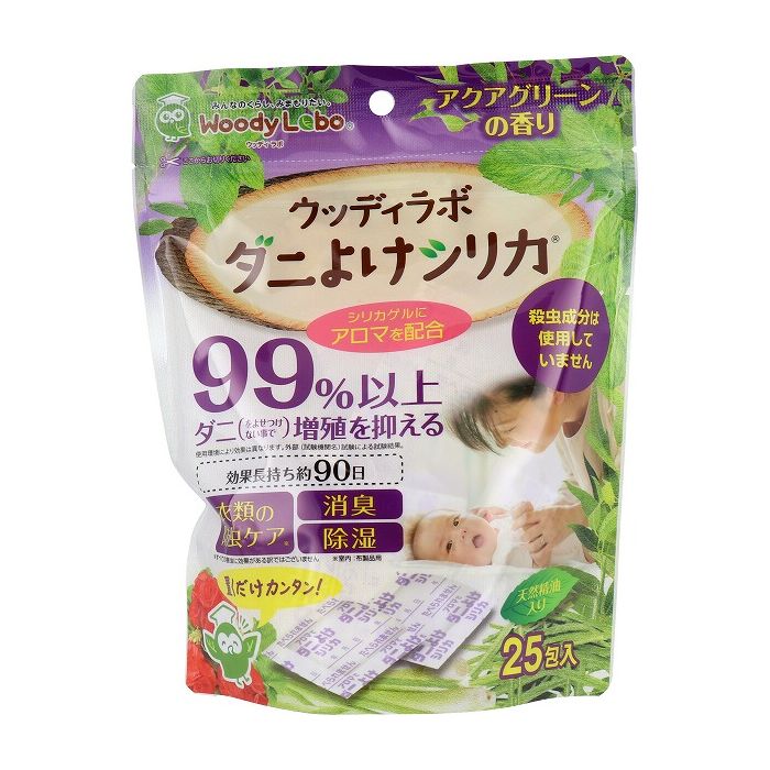 トキハ産業 ウッディラボ ダニよけシリカ アクアグリーンの香り 25包入