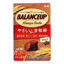 チョコチップ入りの風味豊かなチョコ味。サクサク食感の生地に健康感の高い全粒粉を加えることでヘルシーな味わいに仕上げました。●10種のビタミンと食物繊維、カルシウム、鉄を配合しました。●小腹満たしにぴったりな、持ち運び可能な個包装タイプです。●カルシウムは、骨や歯の形成に必要な栄養素です。●鉄は、赤血球を作るのに必要な栄養素です。●バランスアップ オールウェイズ スマイルは、不足しがちなビタミン10種、食物繊維、カルシウム、鉄がつまった栄養調整食品です。いつでもどこでも手軽に食べられるバランスアップのおいしさで笑顔をお届けします。【栄養機能食品】カルシウム、鉄【名称】栄養調整食品【原材料】小麦粉(国内製造)、ショートニング、ポリデキストロース、小麦全粒粉、還元水飴、全卵、小麦ふすま、還元麦芽糖、ライ麦全粒粉、チョコチップ(乳成分・大豆を含む)、でん粉、ココアパウダー、食塩／加工デンプン、炭酸Ca、セルロース、膨脹剤、香料、ピロリン酸第二鉄、甘味料(スクラロース)、乳化剤、(V.E)、ナイアシン、V.E、パントテン酸Ca、V.A、V.B6、V.B2、V.B1、葉酸、V.D、V.B12【栄養成分(1袋(23g)当たり)】エネルギー：93kcaLたんぱく質：1.7g脂質：3.8g炭水化物：15.8g　糖質：10g　食物繊維：5.8g食塩相当量：0.24gカルシウム：227mg鉄：2.4mgビタミンA：53〜157μgビタミンB1：0.11mgビタミンB2：0.097mgビタミンB6：0.12mgビタミンB12：0.43μgビタミンD：0.64μgビタミンE：0.85mgナイアシン：1.5mg葉酸：29μgパントテン酸：0.64mg【アレルギー物質】小麦・卵・乳成分・大豆【基準値に占める割合】1日当たりの栄養素等表示基準値(18歳以上、基準熱量2200kcal)に占める割合／1袋の数値：カルシウム：33％、鉄：35％【1日あたりの摂取目安量】1袋【保存方法】・直射日光・高温多湿を避け、常温で保存してください。【注意】・本品は、多量摂取により疾病が治癒したり、より健康が増進するものではありません。1日の摂取目安量を守ってください。・本品は、特定保健用食品と異なり、消費者庁長官による個別審査を受けたものではありません。・本品は1食分に必要な全ての栄養素を含むものではありません。・開封後はお早めにお召し上がりください。・製品の特性上、割れ欠けが生じる場合があります。・表面に見られる白や茶色や灰色の粒は、全粒粉由来のものであり、品質に問題はありません。・食生活は、主食、主菜、副菜を基本に、食事のバランスを。個装サイズ：132X201X53mm個装重量：約135g内容量：23g×4袋ケースサイズ：40.7X13.7X33cm製造国：日本【発売元：アサヒグループ食品株式会社】【賞味期限】別途パッケージに記載【特長】お菓子、おつまみ※メーカーの都合によりパッケージ、内容等が変更される場合がございます。当店はメーカーコード（JANコード）で管理をしている為それに伴う返品、返金等の対応は受け付けておりませんのでご了承の上お買い求めください。【送料について】北海道、沖縄、離島は送料を頂きます。