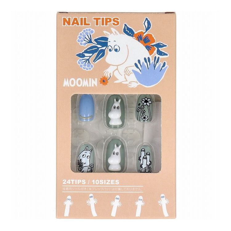 ムーミン ネイルチップ 24枚入 ハンドケア ネイルケア