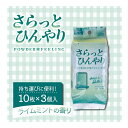 さらっとひんやりパウダーシート ライムミント 携帯用 10枚入×3個パック 制汗剤 デオドラント ボディシート