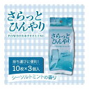 さらっとひんやりパウダーシート シーソルトミント 携帯用 10枚入×3個パック 制汗剤 デオドラント ボディシート