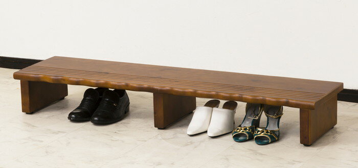 クロシオ 天然木 玄関台120(代引不可)【送料無料】 [2]