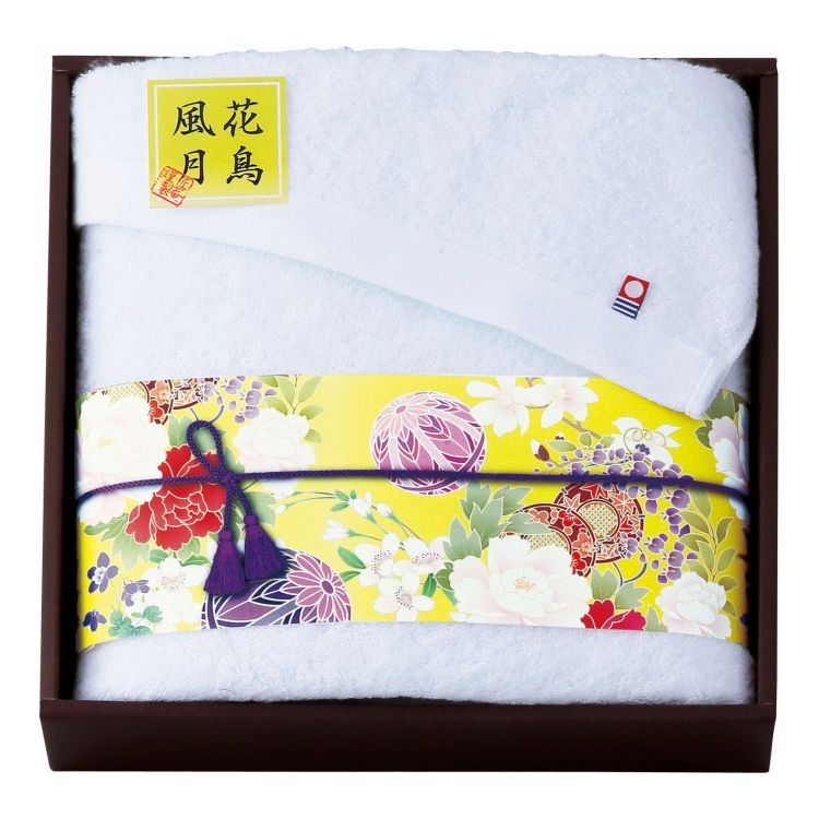 確かな技術と伝統に育まれてきた今治の魅力。【セット内容】バスタオル×1【商品サイズ】バスタオル600mm×1200mm【材質】綿100%商品重量：530g箱サイズ：箱300×300×63mm備考※メーカー都合により、デザイン・内容等が変更になる場合がございます。【代引きについて】こちらの商品は、代引きでの出荷は受け付けておりません。【送料について】北海道、沖縄、離島は送料を頂きます。
