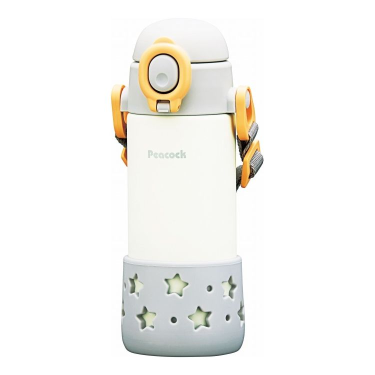 01 POINT　360ml ぎゅっと握りやすい！両手で持てるハンドル付き。400ml 使い方いろいろ！携帯に便利なベルト付き。02 POINT　ごくごく飲めるストロータイプ。03 POINT　パーツは簡単に分解できて、食洗機OKなのでお手入れラクラク。※ベルトは食洗機NGです。04 POINT　ステンレス製真空二重のまほうびん構造で、温度を長時間キープします。05 POINT　四面コーティング無しのステンレスを使用。06 POINT　漏れを防止するロックリング付きなので、バッグの中に入れても安心。07 POINT　やわらかいシリコーン製の保護用底カバー付き。ベルト付で持ち運びしやすい1歳頃から使えるベビー用水筒。保冷●11℃以下（6時間）【セット内容】商品85×76×202mm【商品サイズ】-【材質】ステンレス鋼商品重量：箱サイズ：箱89×80×213mm備考※メーカー都合により、デザイン・内容等が変更になる場合がございます。【代引きについて】こちらの商品は、代引きでの出荷は受け付けておりません。【送料について】北海道、沖縄、離島は送料を頂きます。LINK360ml イエロー360ml グレー400ml イエロー400ml グレー