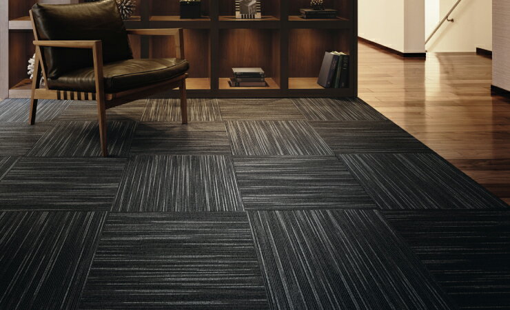 Panel Carpets - 【日本製 東リ】タイルカーペット スクエア4200スズカスリ 10枚セット ラグ マット カーペット タイル 防炎 防ダニ 手洗い可(代引不可)【送料無料】