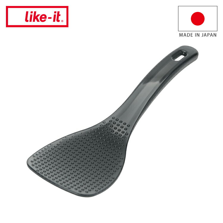 吉川国工業 ごはんがつきにくい快適しゃもじ ブラック STK ポリメチルペンテン 日本製 6.6×20cm ご飯 米 くっつかない しゃもじ 炊飯 キッチン用品【送料無料】