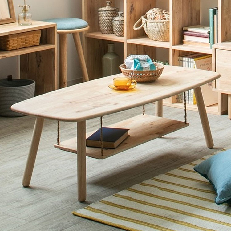 ローテーブル 幅120cm 収納付き 天然木 おしゃれ 北欧 木目 木製 コンパクト リビングテーブル 新生活 ナチュラル 一人暮らし シンプル NATURAL SIGNATURE(代引不可)【送料無料】