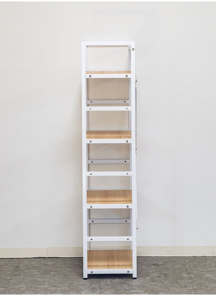 サイドラック トライベッカ NA/WH ラック 書棚 ブックシェルフ 本棚 オープンラック 教科書 収納棚 学習デスクサイドラック 勉強机 スリム 子供部屋 オフィス 書斎(代引不可)【送料無料】 [3]