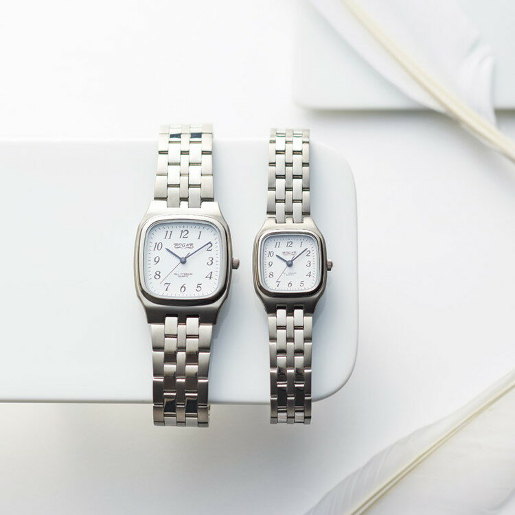 チタンペアウォッチ RO-052P-WS 時計 ロガール(代引不可)【送料無料】
