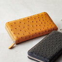 オストリッチラウンドファスナー長財布 S-NO153106YE 財布 イエロー(代引不可)【送料無料】(4)