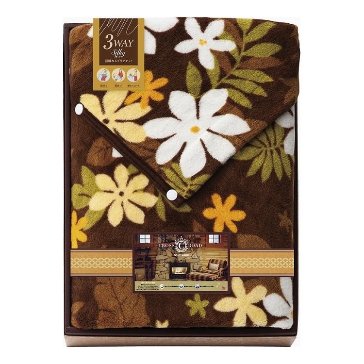 クロスロード あったかアイデア&厳選素材 羽織れるホック付き ブランケット 2435【商品説明】多目的に使える3WAYタイプ（ひざ掛け・肩掛け・巻スカート・レジャー用）・3ホック付き ポリエステル100％ 原産国中国 【代引きについて】こち...