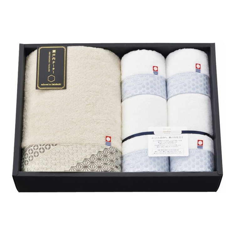 瀬戸内テーラー あかつき タオルセット ベージュ TA-7004BE(代引不可)【送料無料】