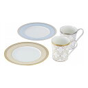 ノリタケ トレフォリオゴールド&プラチナ モ-ニングペアセット(色変り) 4945-57L/M9722(代引不可)【送料無料】