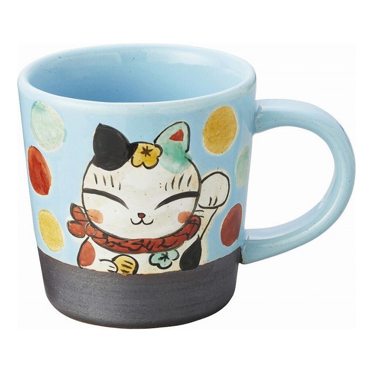 夕立窯 夕立窯のなかまたち マグカップ 水色三吉 YK688(代引不可)【送料無料】