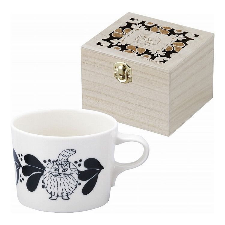 リサ・ラーソン マグ(木箱入) ホワイト LL162-11H(代引不可)【送料無料】