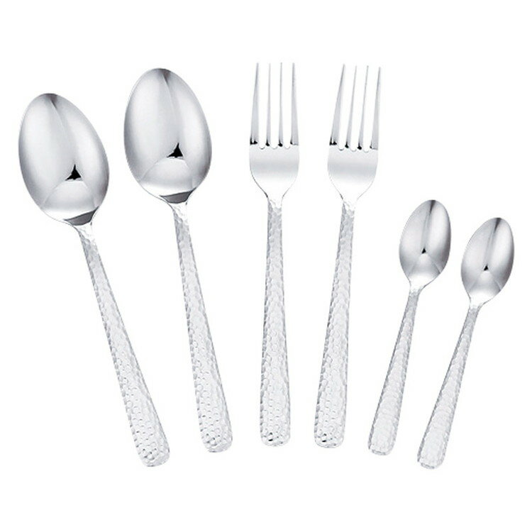 鎚目カトラリー6点セット 燕匠一 金属食器 170-411(代引不可)【送料無料】