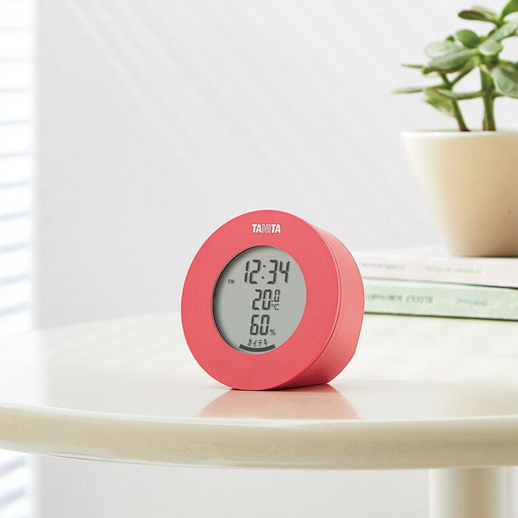 デジタル温湿度計 タニタ 温湿時計 TT-585-PK(代引不可)【送料無料】 [2]