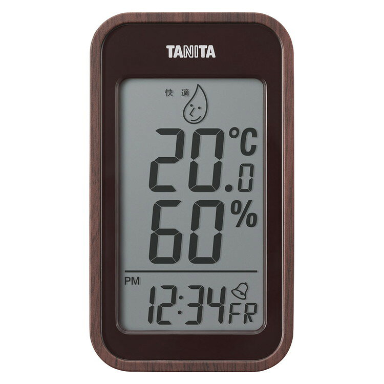 デジタル温湿度計 タニタ 温湿時計 TT-592-BR(代引不可)【送料無料】