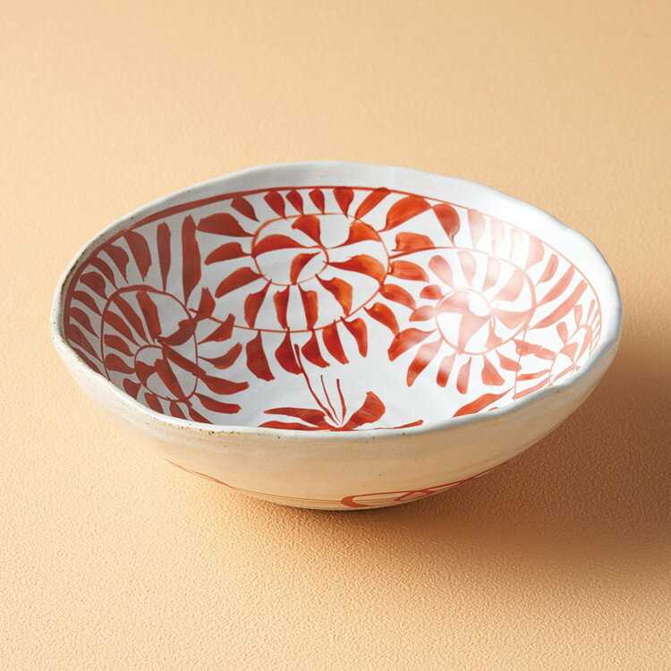 楽天市場】波佐見焼 古赤絵蛸唐草丸鉢の通販