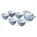 グレー蘭 急須茶器揃 波佐見焼 和陶器 31051(代引不可)【送料無料】