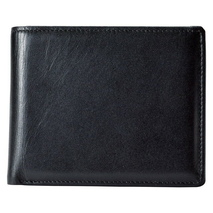 日本製牛革中べら付き札入れ(ブラック) 財布 K18-242(代引不可)【送料無料】(4)