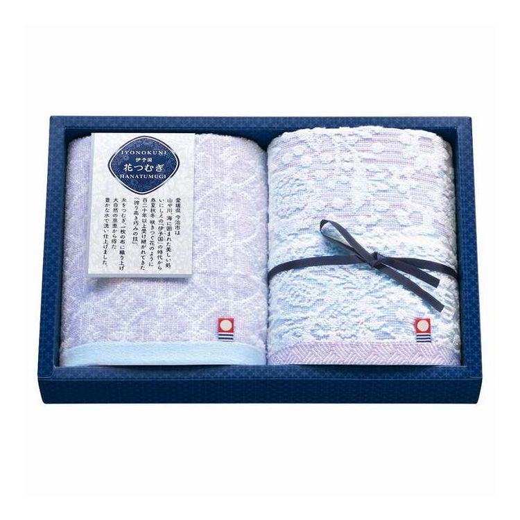 ウォッシュタオル2P つむぎ 伊予国 花つむぎ IH1531 