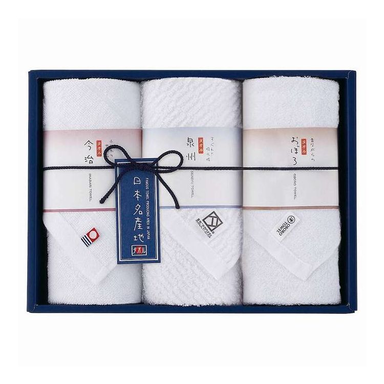 日本製【セット内容】-サイズ：ウォッシュタオル（今治・泉州・三重）:各34×35cm重量/容量：-箱サイズ：23×31×5cm材質：綿100%【代引きについて】こちらの商品は、代引きでの出荷は受け付けておりません。【送料について】北海道、沖縄、離島は送料を頂きます。