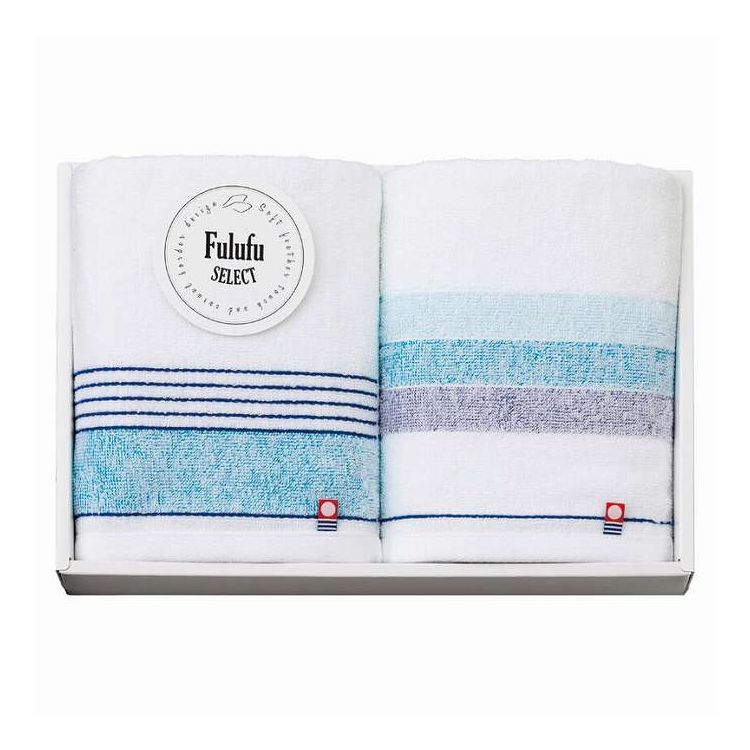 瀬戸内の美しい海をイメージした、2種のボーダータオル。日本製【セット内容】-サイズ：32×75cm重量/容量：-箱サイズ：22.5×33×4.5cm材質：綿100%【代引きについて】こちらの商品は、代引きでの出荷は受け付けておりません。【送料について】北海道、沖縄、離島は送料を頂きます。