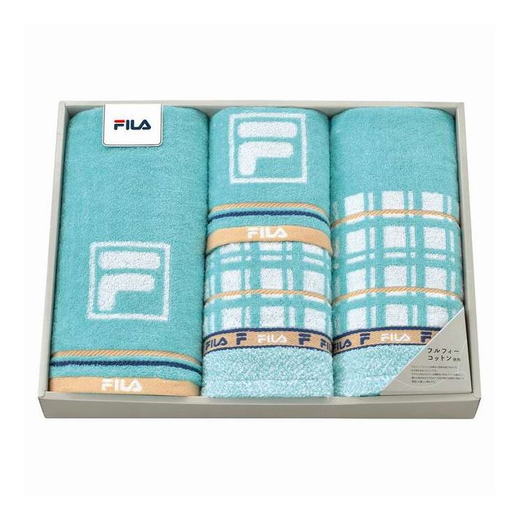 Towel - ロングタオル2P&フェイスタオル2P ラグーナ フィラ FL-5098 ギフト プレゼント(代引不可)【送料無料】