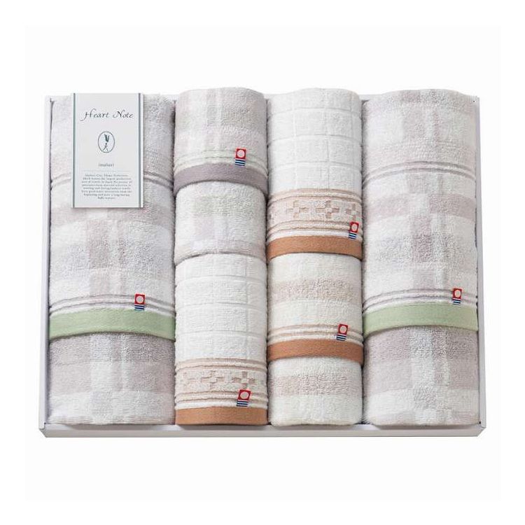 上品でナチュラルなチェック柄は世代を超えて愛されるデザイン優しく上品なナチュラルカラーの今治タオルです。世代を超えて愛される定番のチェック柄と、シンプルでナチュラルな色味のタオルは、どのような方にも、どのようなお部屋にも馴染みます。タオルの...