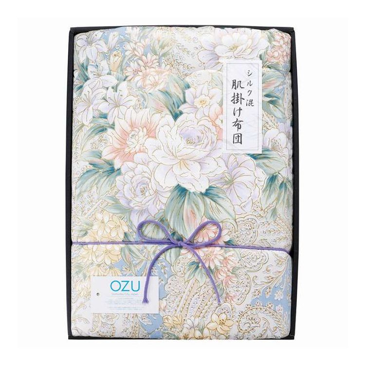 Comforters, Other - シルク混肌掛けふとん オズ ブルー OZF-101_BL/PI ギフト プレゼント(代引不可)【送料無料】