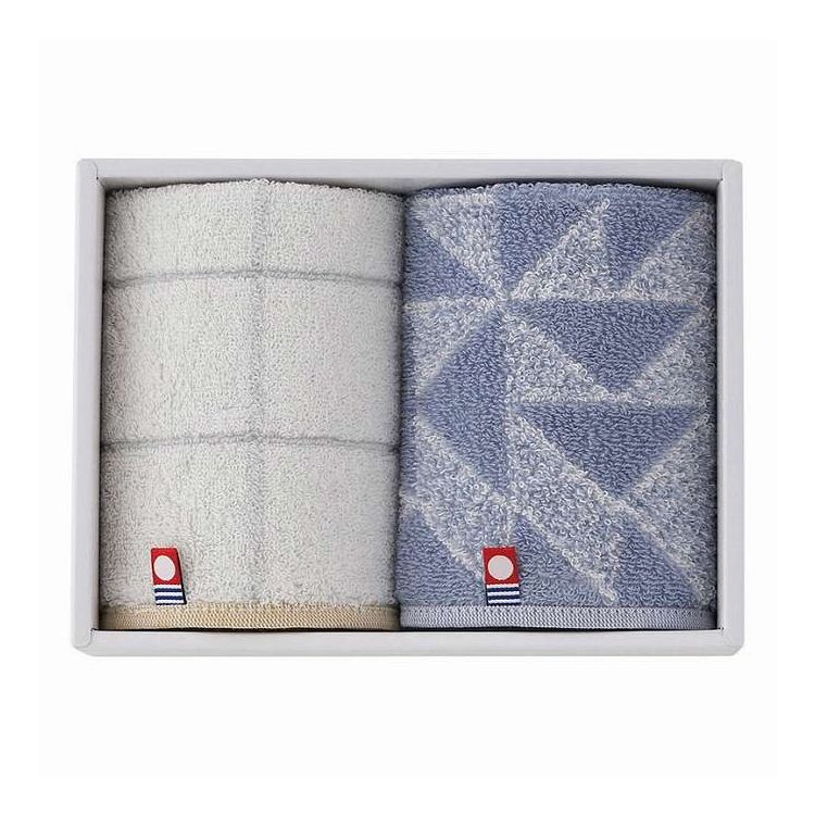 Towel Handkerchief - タオルハンカチ2P Pucci 今治タオル ブルー 22709-47912-102/300 ギフト プレゼント(代引不可)