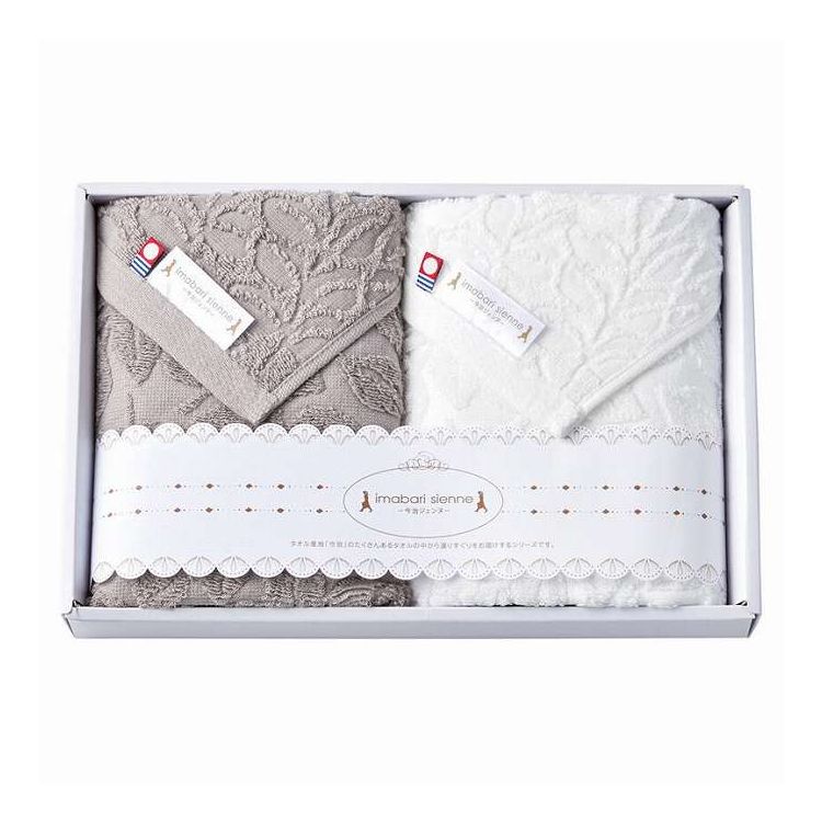 このタオルはTZ加工・甘撚糸を使用しています。TZ加工とは、苛性ソーダを使用せず、酸と酵素を用い低温で糸を精錬漂白する方法です。短時間での加工を実現しCO2の排出量を削減できるため、環境にやさしい糸なのです。日本製今治マーク（第2018-2194号）【セット内容】-サイズ：約33×80cm重量/容量：0.3kg箱サイズ：21×32×5cm材質：綿100%【代引きについて】こちらの商品は、代引きでの出荷は受け付けておりません。【送料について】北海道、沖縄、離島は送料を頂きます。